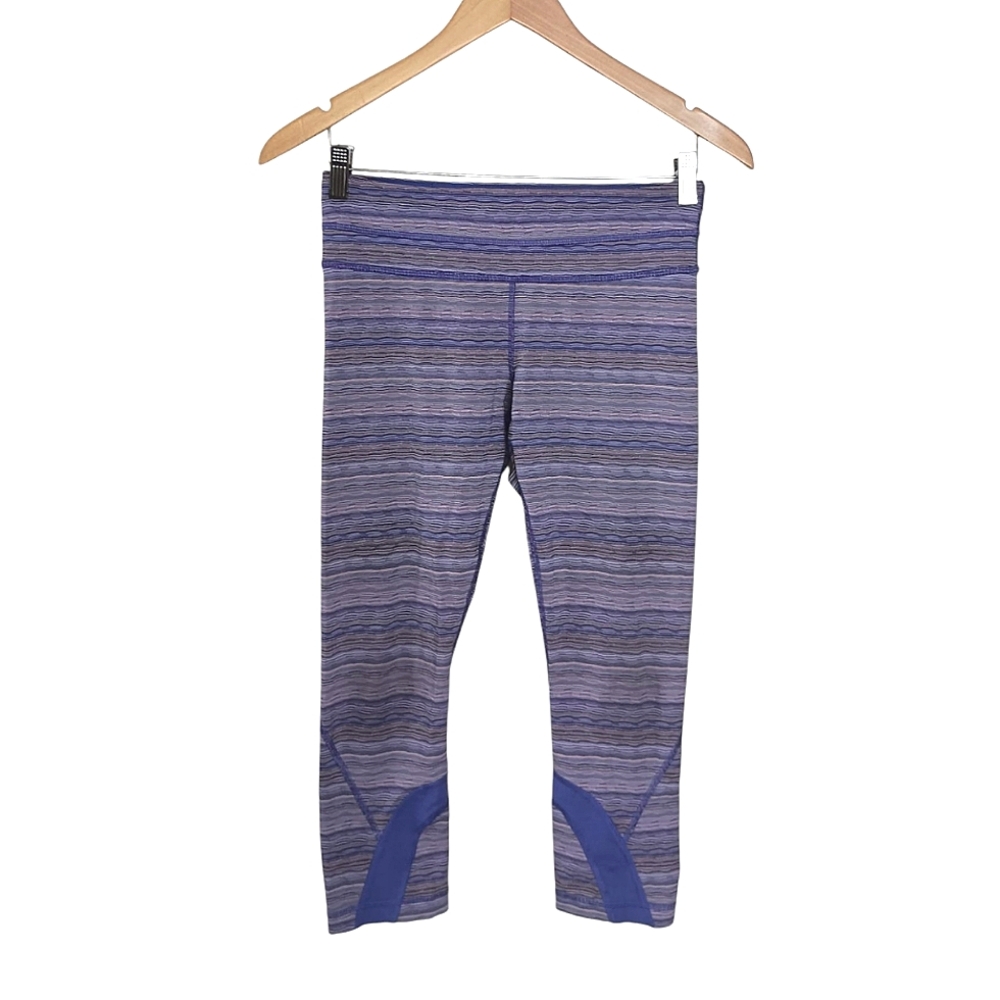 Lululemon Run Inspire Crop II Luxtreme Space Dye Twist Size 6 - Picture 4 of 8